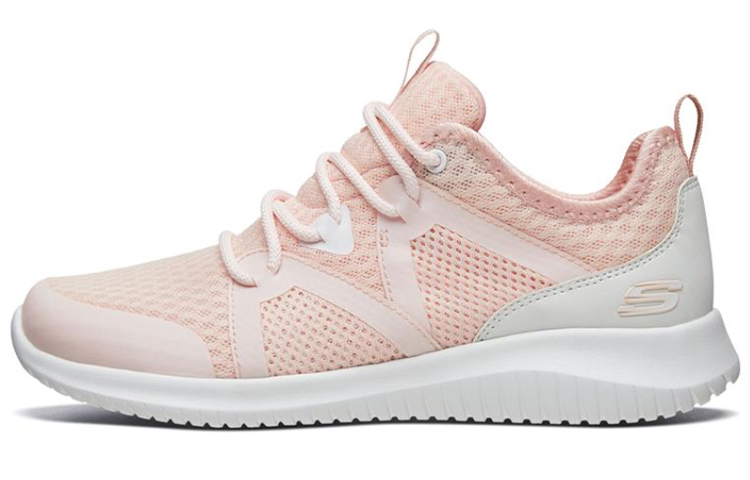 (W) Skechers Ultra Flex Sports Shoes Pink/White