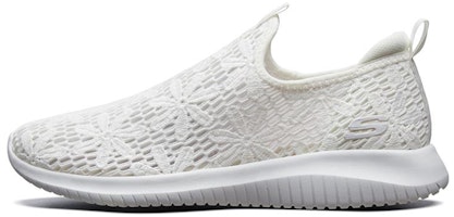 (Women) Skechers Ultra Flex 'White Slip-On' 13119-WHT (Women) Skechers Ultra Flex 'White Slip-On' 13119-WHT