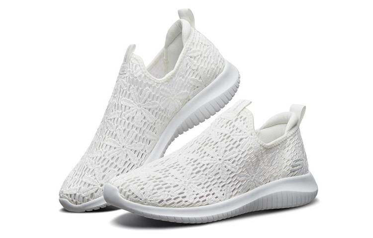 Lookbook (Women) Skechers Ultra Flex 'White Slip-On' 13119-WHT
