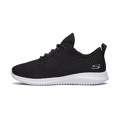 (W) Skechers Ultra Flex Low-Top Running Shoes Black