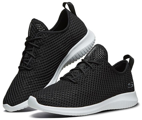 (W) Skechers Ultra Flex Sepatu Lari Low-Top Hitam 66666183-BLK Lookbook (W) Skechers Ultra Flex Sepatu Lari Low-Top Hitam 66666183-BLK