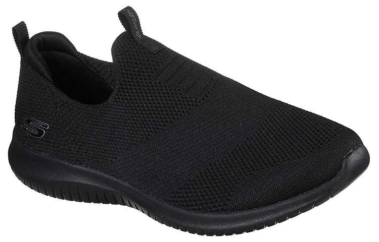 Shop Skechers斯凱奇 Ultra Flex 一腳蹬運動休閒鞋 女款 黑