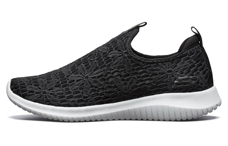 (Women) Skechers Ultra Flex Slip-On 'Black White' 13119-BKW