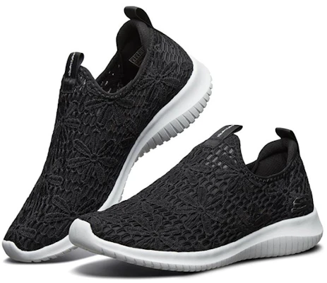 (Women) Skechers Ultra Flex Slip-On 'Black White' 13119-BKW Lookbook (Women) Skechers Ultra Flex Slip-On 'Black White' 13119-BKW