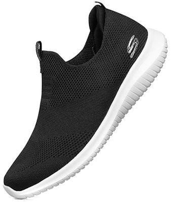(W) Skechers Ultra Flex Slip-Ons Hitam 12837-BKW Lookbook (W) Skechers Ultra Flex Slip-Ons Hitam 12837-BKW