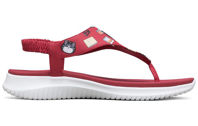 Order 吾皇萬歲 x Skechers Ultra Flex 休閒涼鞋 女款 紅色