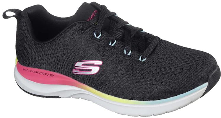 (Women) Skechers Ultra Groove 'Black Low-Top Runner' 149022-BKMT Lookbook (Women) Skechers Ultra Groove 'Black Low-Top Runner' 149022-BKMT