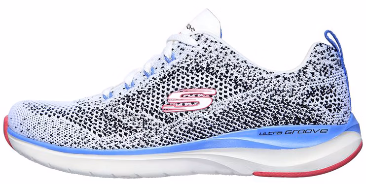 women-skechers-ultra-groove-white-black-149019-wbmt