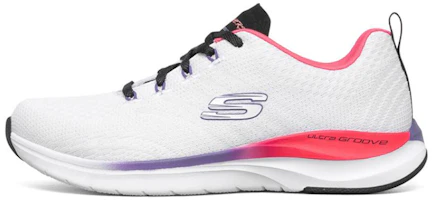 (Women) Skechers Ultra Groove Sports Shoes White/Red/Blue 149022-WMLT (Women) Skechers Ultra Groove Sports Shoes White/Red/Blue 149022-WMLT