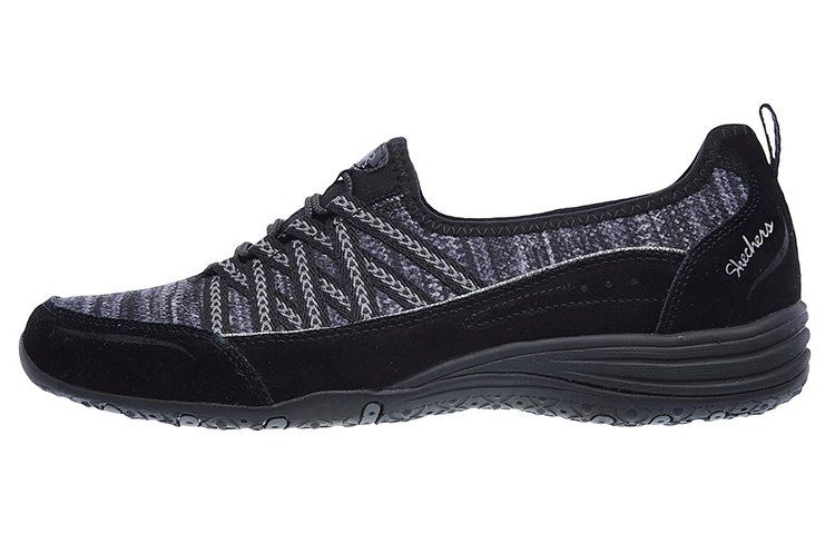 (Women) Skechers Unity 'Black Grey Slip-On' 23155-BKCC