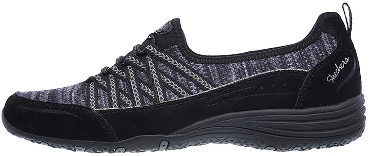 women-skechers-unity-black-grey-slip-on-23155-bkcc