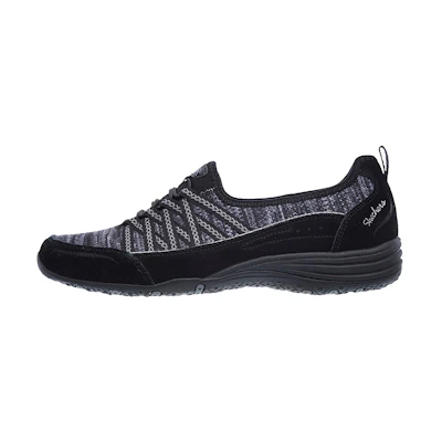 (W) Skechers Unity 'Black Grey Slip-On'