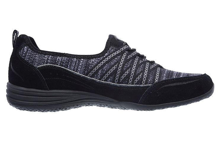 Order (Women) Skechers Unity 'Black Grey Slip-On' 23155-BKCC