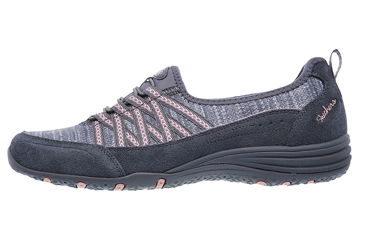 (Women) Skechers Unity 'Grey Pink Slip-On' 23155-CCPK