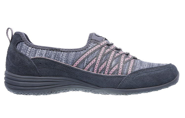 Order (Women) Skechers Unity 'Grey Pink Slip-On' 23155-CCPK