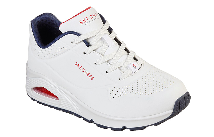 Lookbook (W) スケッチャーズ ウノ スタンドオンエア 白/青 73690-WNVR