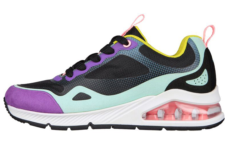 (Women) Skechers Uno 2 'Black Purple' 155544-BKMT
