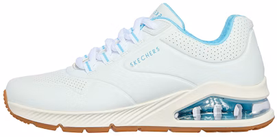 (Women) Skechers Uno 2 '2nd Best - White Blue' 155542-WHT (Women) Skechers Uno 2 '2nd Best - White Blue' 155542-WHT