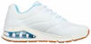 (W) Skechers Uno 2 'Ke-2 Terbaik - Putih Biru' 155542-WHT