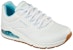 (W) Skechers Uno 2 'Ke-2 Terbaik - Putih Biru' 155542-WHT