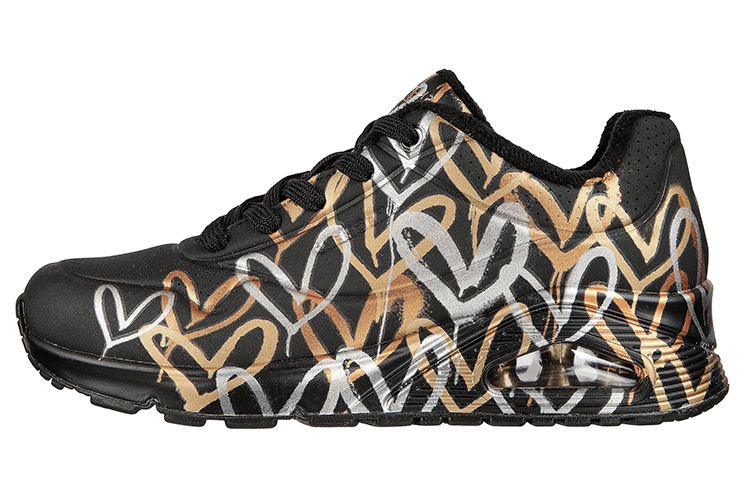 (Women) Skechers Uno 2 x JGoldcrown 'Gold' 155523-BKGD