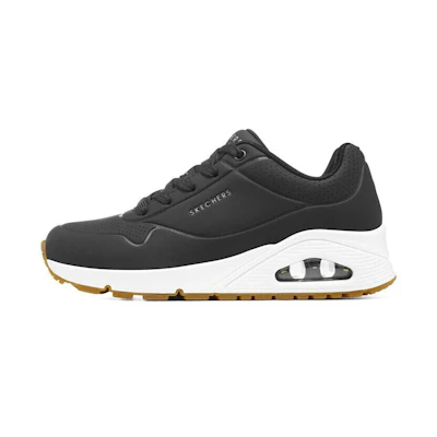 (W) Skechers Uno 'Black White'