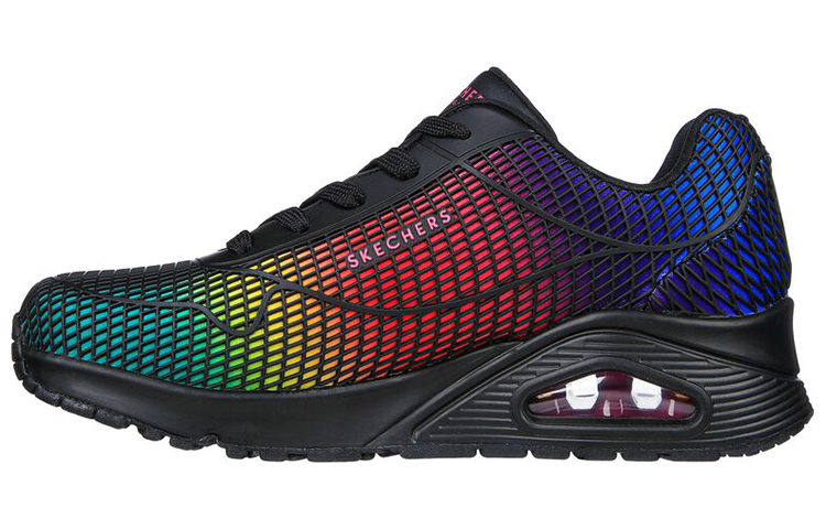 (Women) Skechers Uno 'Eye Catching Black Multicolor' 155131-BBK