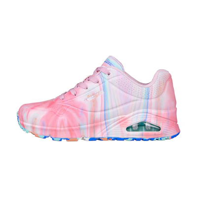 (W) Skechers Uno 'Like Water Pink'