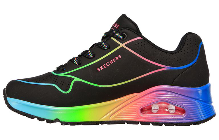 (W) Skechers Uno 'Pop Of Sunshine Black'