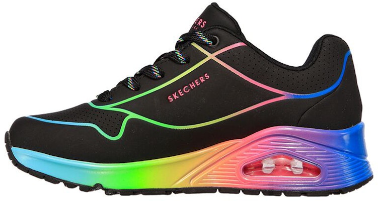 Skechers Uno Pop Of Sunshine 減震防滑耐磨 低筒 老爹鞋 女款 黑色 Buy Skechers Uno Pop Of Sunshine 減震防滑耐磨 低筒 老爹鞋 女款 黑色