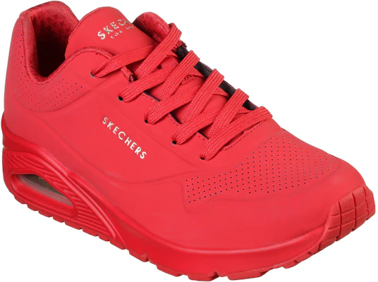 Skechers Uno 低幫運動休閒鞋 女款 紅色 Shop Skechers Uno 低幫運動休閒鞋 女款 紅色