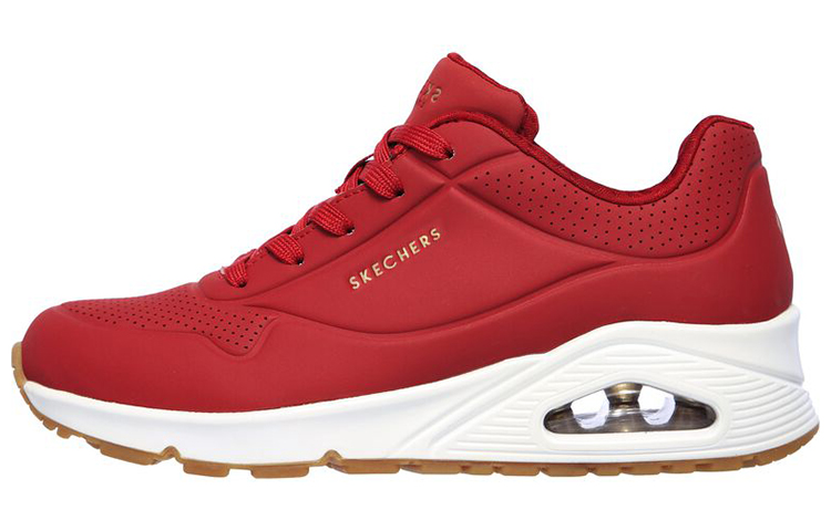 (Women) Skechers Uno 'Red Casual' 73690-DKRD