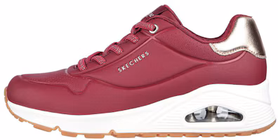 (Women) Skechers Uno 'Shimmer Away Red' 155196-BURG (Women) Skechers Uno 'Shimmer Away Red' 155196-BURG