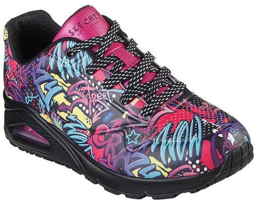(W) Skechers Uno ''Street Art Schwarz Rot'' 155591-BKMT Lookbook (W) Skechers Uno ''Street Art Schwarz Rot'' 155591-BKMT