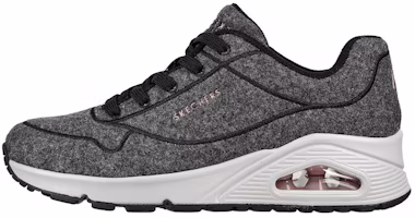 (Women) Skechers Uno 'Woolina Grey Black' 155156-CCL (Women) Skechers Uno 'Woolina Grey Black' 155156-CCL