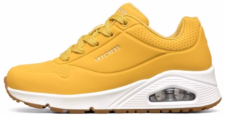 women-skechers-uno-yellow-butterfly-73690-ylw