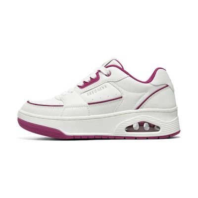 (W) Skechers Uno Court - Courted Style Shoes 'White Red'