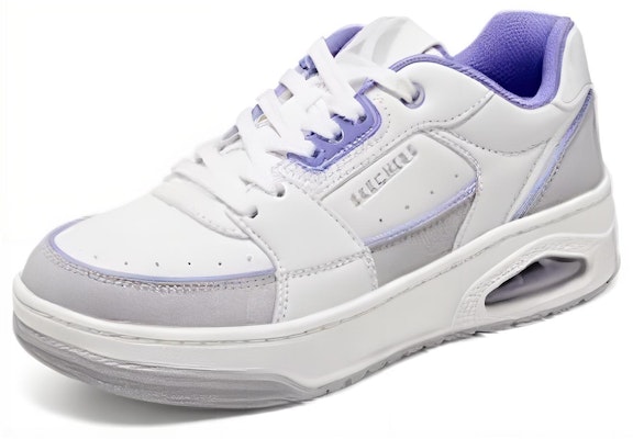 (W) Skechers Uno Court - Sepatu Gaya Berjenjang 'Putih Abu-Abu Biru' 177710-WLV Lookbook (W) Skechers Uno Court - Sepatu Gaya Berjenjang 'Putih Abu-Abu Biru' 177710-WLV