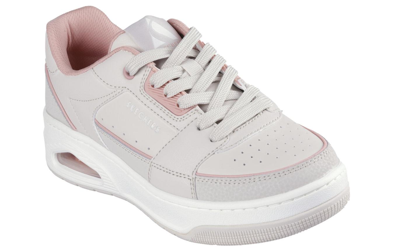 Lookbook Skechers 簡潔舒適 耐磨輕便 低筒 帆布鞋 女款 自然珊瑚色