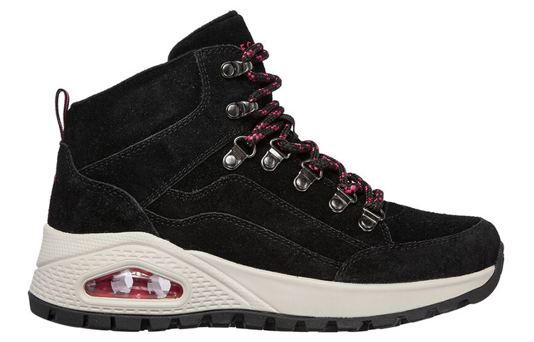 Order (Women) Skechers Uno Rugged 'Black Fashion Strap' 155220-BLK