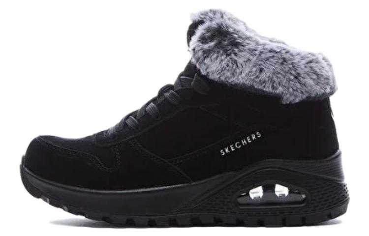 (Women) Skechers Uno Rugged 'Black Velvet' 167433-BLK