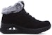 (W) Skechers Uno Rugged 'Black Velvet' Hitam Beludru 167433-BLK
