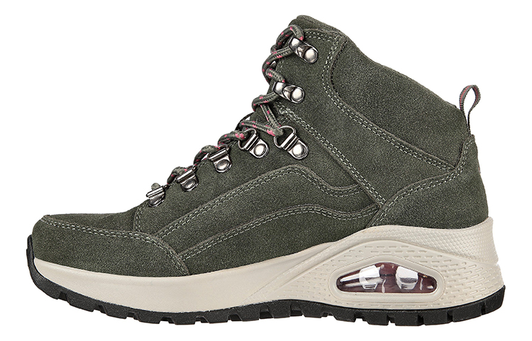 (Women) Skechers Uno Rugged 'Grass Green Straps' 155220-OLV