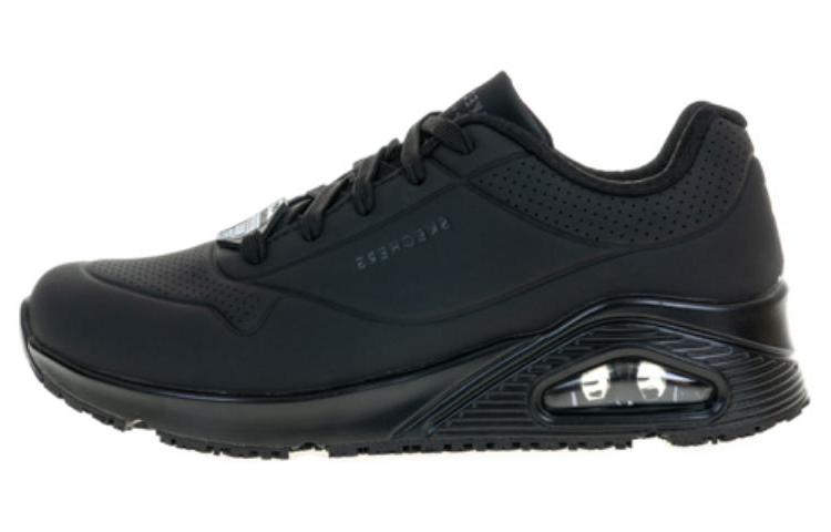 (Women) Skechers UNO SR Black 'Comfort Versatile Shock-Absorbing Durable Low-Top Casual Shoes' 108021WBLK