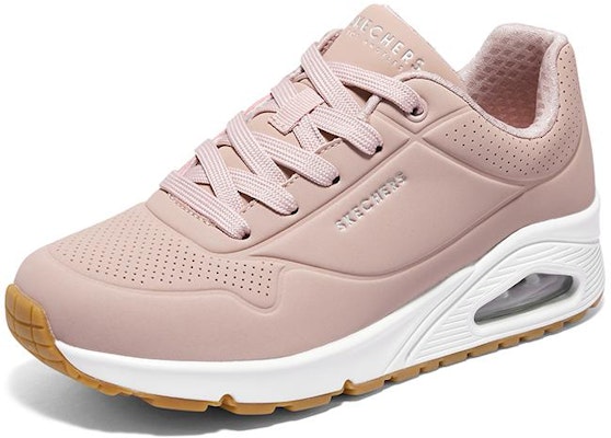 Skechers SKECHER STREET 綁帶時尚 減震防滑耐磨 低筒 休閒鞋 女款 裸粉色 Lookbook Skechers SKECHER STREET 綁帶時尚 減震防滑耐磨 低筒 休閒鞋 女款 裸粉色