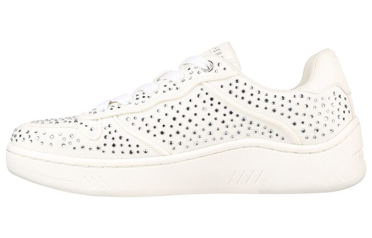 (Women) Skechers Upbeats-Shiny Stepper 'White Fashion' 155602-WSL