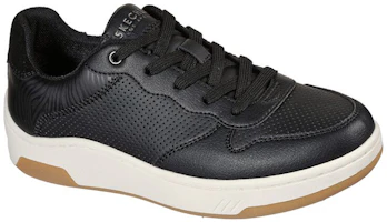 Lookbook Skechers Upbeats-Subtle Stripes 休閒時尚板鞋 女款 黑色