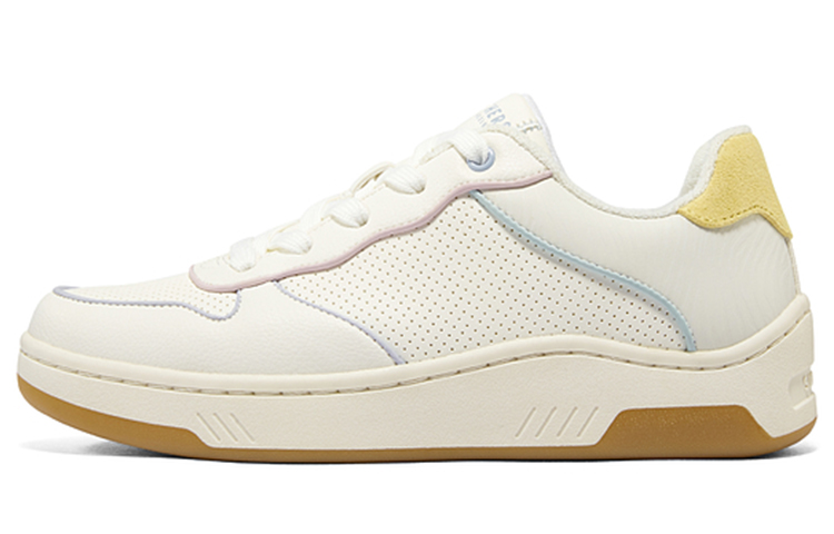 (Women) Skechers Upbeats 'White Yellow Blue' 155606-WMLT