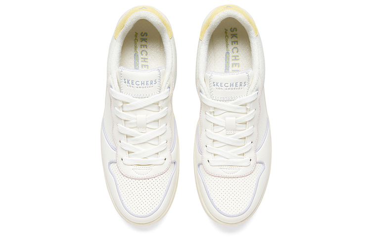 Lookbook (W) Skechers Upbeats "Blanc Jaune Bleu" 155606-WMLT