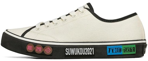 (Women) Skechers V'lites Fashion Canvas Shoes White 66666347-OFWT (Women) Skechers V'lites Fashion Canvas Shoes White 66666347-OFWT